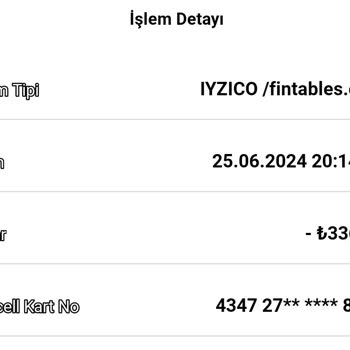 Fintables Üyelik İptal Ücret İadesi Talebi