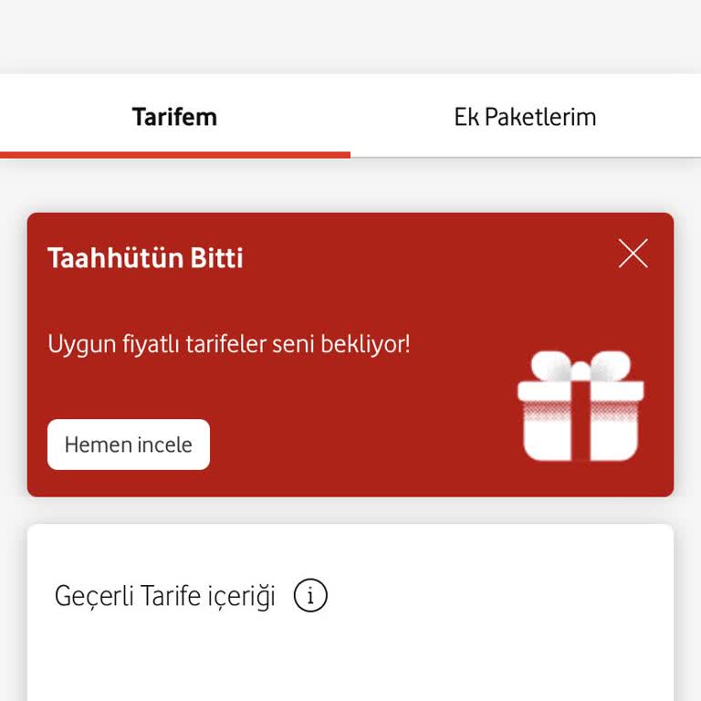 Vodafone 25 Gündür Yapılamayan Tarife Değişikliği
