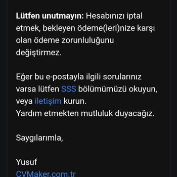Cvmaker.com.tr Haksız Yere Para Kesiliyor Ya Da Borç Diye Mail Geliyor