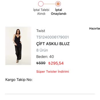 Twist'ten Sipariş Özensizliği