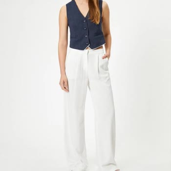 Koton Yıkanınca Çeken Pantolon