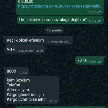 Otosigara.com Bir Site Tarafından Param Alındı Ürünümü Vermediler.