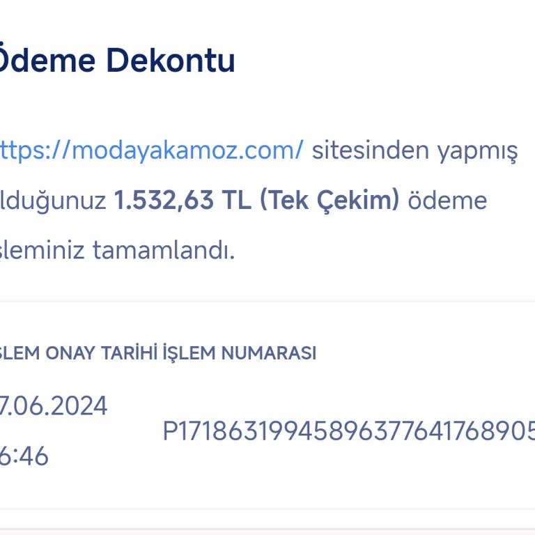 Modayakamoz Yakamoz Giyim Sipariş Ürünlerimi Yollamadı.