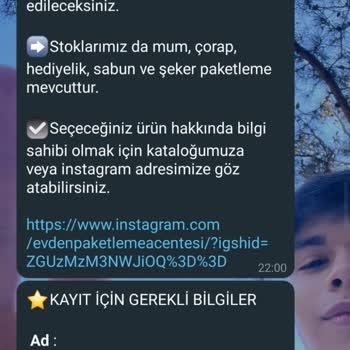 Evdenpaketlemeacentesi (Instagram) Paketlemeacentesi (Instagram) Kişisel Bilgilerin İzin Dışı Kullanımı
