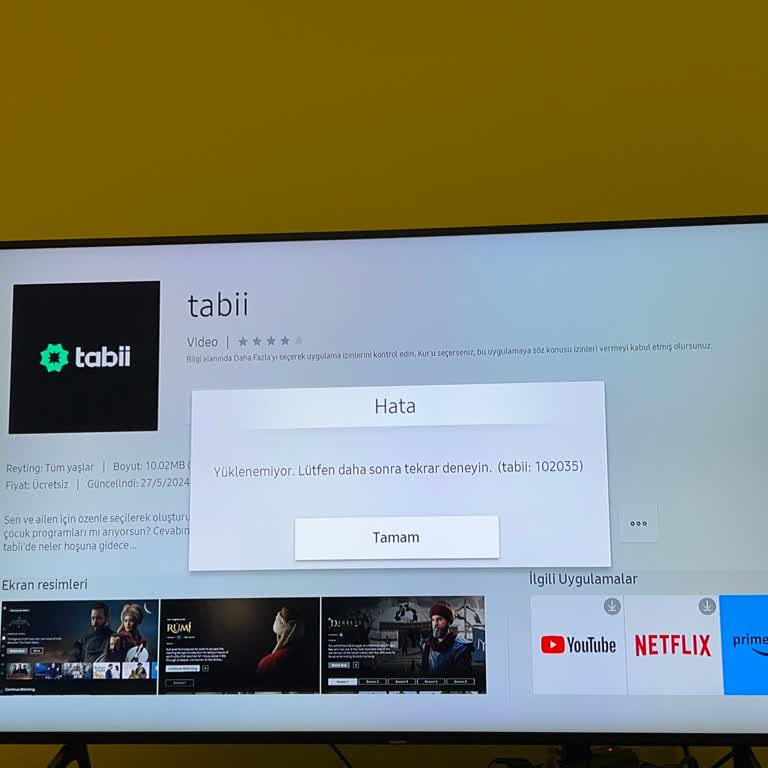 Samsung 102035 Hata Kodu