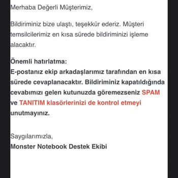 Monster Abra A5 V13.4 Batarya Şişmesinden Kaynaklı Kırık Arka Kapak