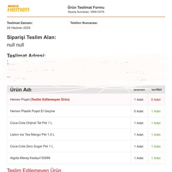 Algida Maraş Dondurma Yabancı Madde