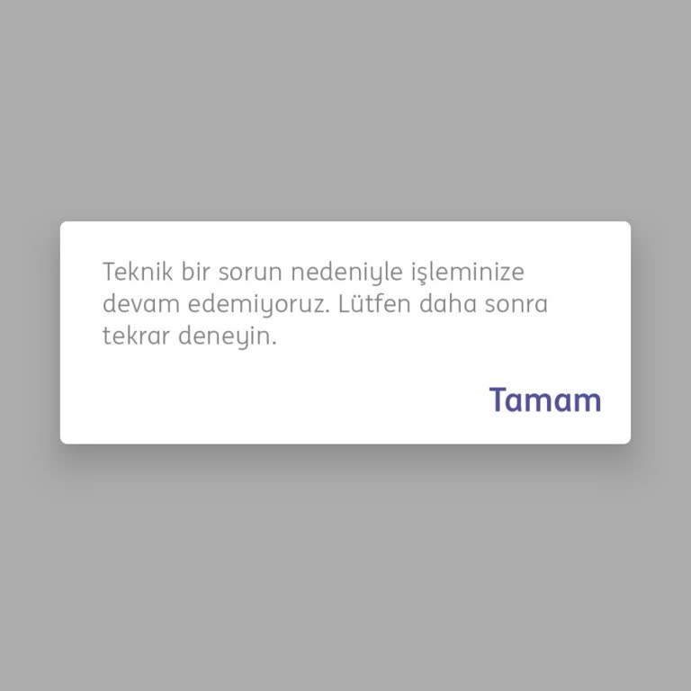 ING Mobil Bankacılığa Giremiyorum