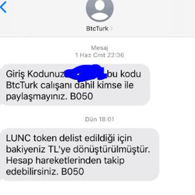 BTCTURK Lunc Token Mağduriyeti