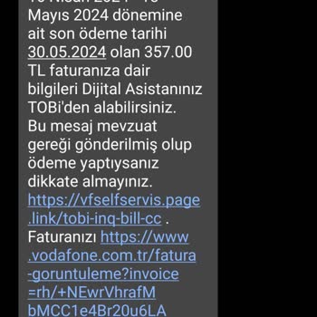 Vodafone Temsilcilerinin Yanlış Bilgilendirmesi Yanlış Fatura Kesilmesi