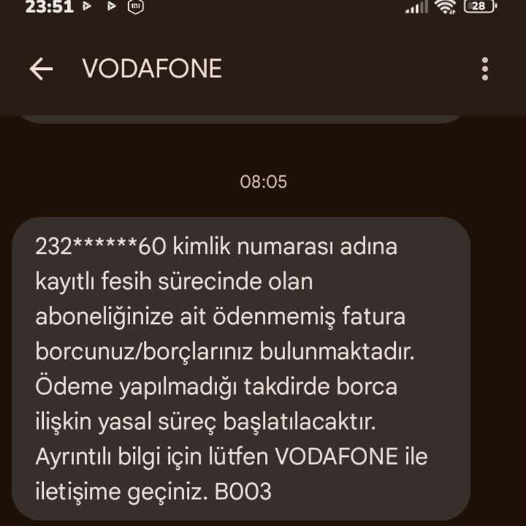 Vodafone Müşteri Hizmetlerine Ulaşamıyorum