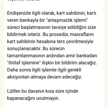 QNB Finansbank Bilgim Dışında Yapılan Harcama İtirazımı Kabul Etmiyor!