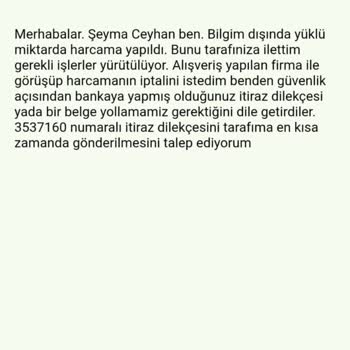 QNB Finansbank Bilgim Dışında Yapılan Harcama İtirazımı Kabul Etmiyor!