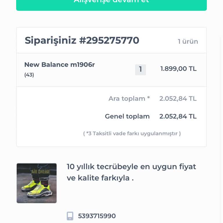 Shopier Aironline Hizmet Almadım