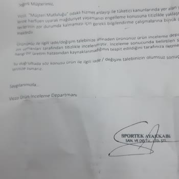 Vicco Bot Garanti Hiç Yardımcı Değil