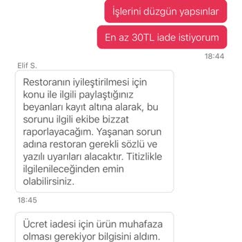 Yemeksepeti Müşteri! (Restoran) Hizmetleri'nin Umursamazlığı