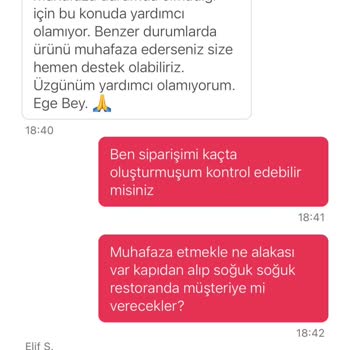 Yemeksepeti Müşteri! (Restoran) Hizmetleri'nin Umursamazlığı