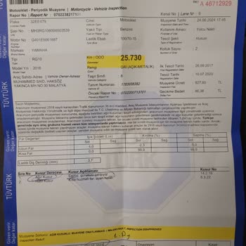 TÜVTÜRK Muayenem Kasıtlı Olarak Onaylanmadı.