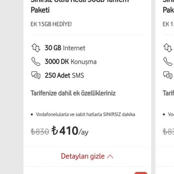 Vodafone Fahiş Fiyat Şahıslara Özel