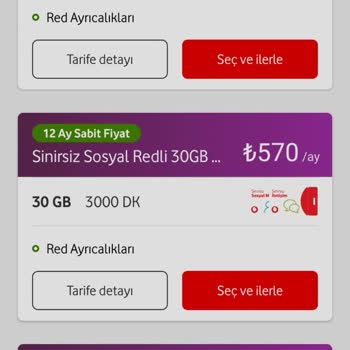Vodafone Tarafıma Uygun Fiyatlı Yeni Bir Tarife Önermiyor