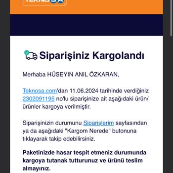 Teknosa 15 Gündür Ürünümü Vermiyor