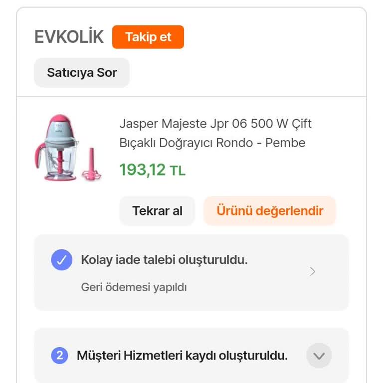 Hepsiburada Garantili Ürün Sorunu
