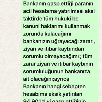 Ziraat Katılım Bankası Kur Korumalı Hesabımdaki Paramı Gasbetti