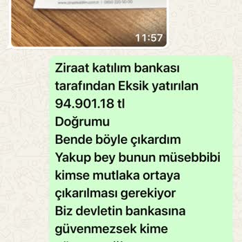 Ziraat Katılım Bankası Kur Korumalı Hesabımdaki Paramı Gasbetti