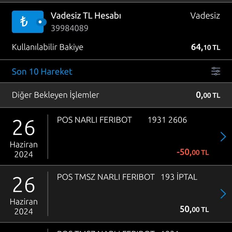 Negmar Denizcilik Fazla Para Çekilme