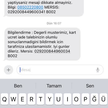 Denizbank Kredi Kartı Yıllık Üyelik Ücreti İptali