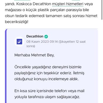 Decathlon Ancak Oyalıyor Çözüm Sıfır!