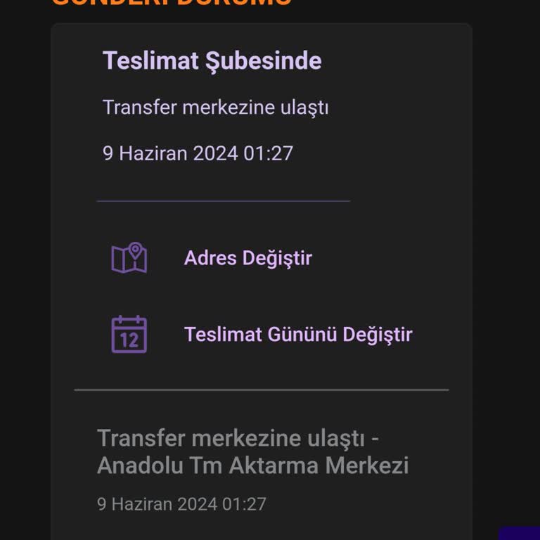 Hepsijet Tarafından Teslim Edilmeyen Kargo