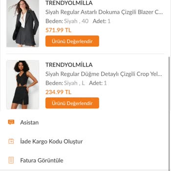 Trendyolmilla Ücret İadesi İçin