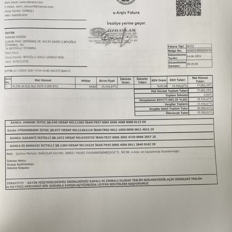 Arçelik 1 Ay Sonrası Montaj