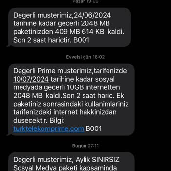 Türk Telekom Paket Satın Aldım Ama Gelmedi Paket