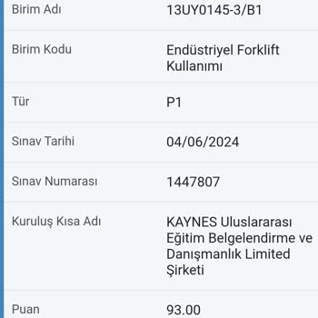 Mesleki Yeterlilik Kurumu (MYK) MYK Sınavında Haksız Başarısızlık Değerlendirmesi