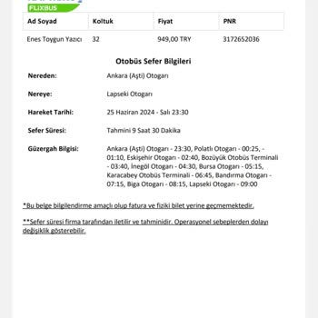 Kamil Koç Otobüs Firması İçin Şikayet