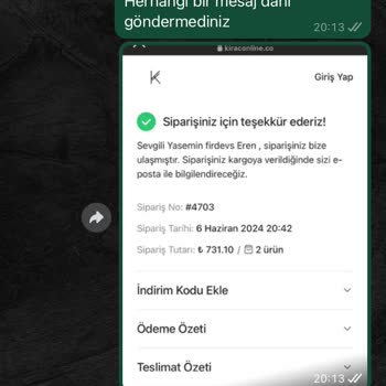 KIRAC (kiraconline.co) 21gün Gecikme Ve Bilgisizlik