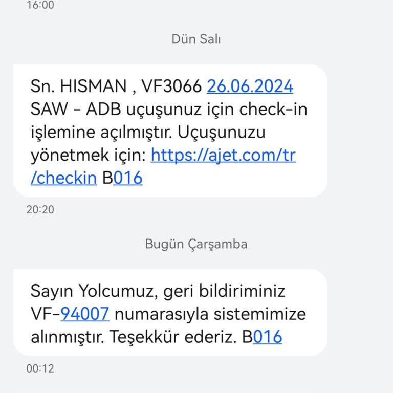 Ajet Şikayet Bilgim Dışında Biletim Açığa Alındı Ve Şu An Mağdurum
