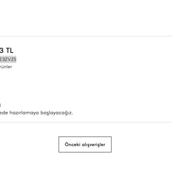 Mango Web Sitesi'nden Yaptığım Siparişimle İlgili Adres Değişikliği