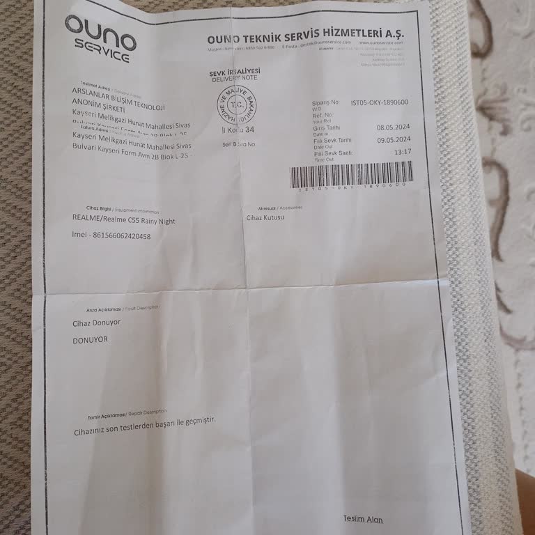 Realme Cep Telefonu Sorunlu