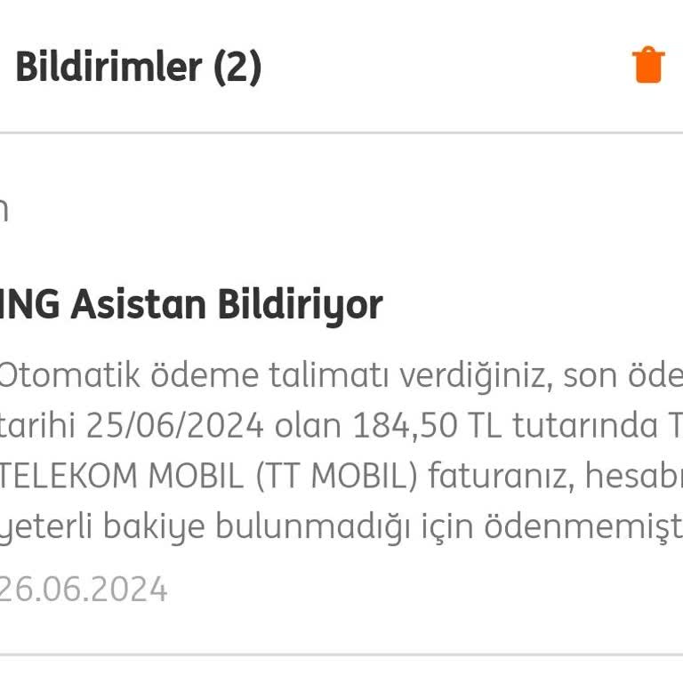 ING Bankası'nın Ödeme Talimatlarına İlişkin Bildirim Yetersizliği