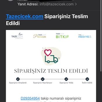 Taze Çiçek (tazecicek.com) Müşteri Memnuniyeti Sıfır