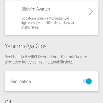 Vodafone Çark Çevir İçin Veri Kullanım İzni
