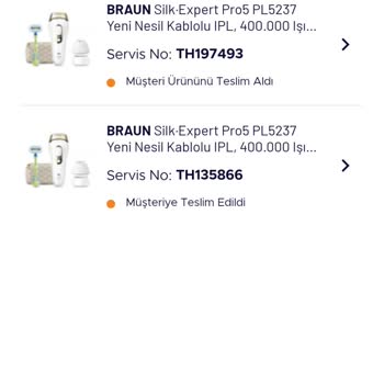 Teknosa Braun Ürünümü Sürekli Servise Göndermekten Kullanamadım
