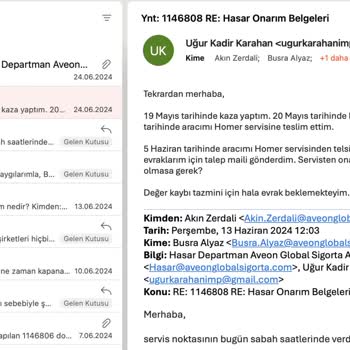 Aveon Global Sigorta'nın Geciken Değer Kaybı Tazmini