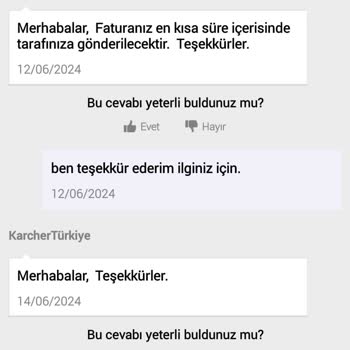 Karcher Faturasız Ürün Gönderimi Yaptı Bu Yasal Değil!