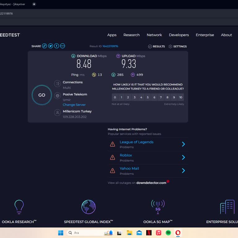 Millenicom İnternet Hızı Düşüklüğü Ve Destek Vermemeleri