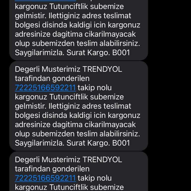 Sürat Kargo Tütünçiftlik Kargoyu Getirmiyorlar