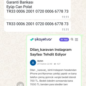 Dilan_karavan_ Instagram Çekilişinde Sahte İphone Kazanımı